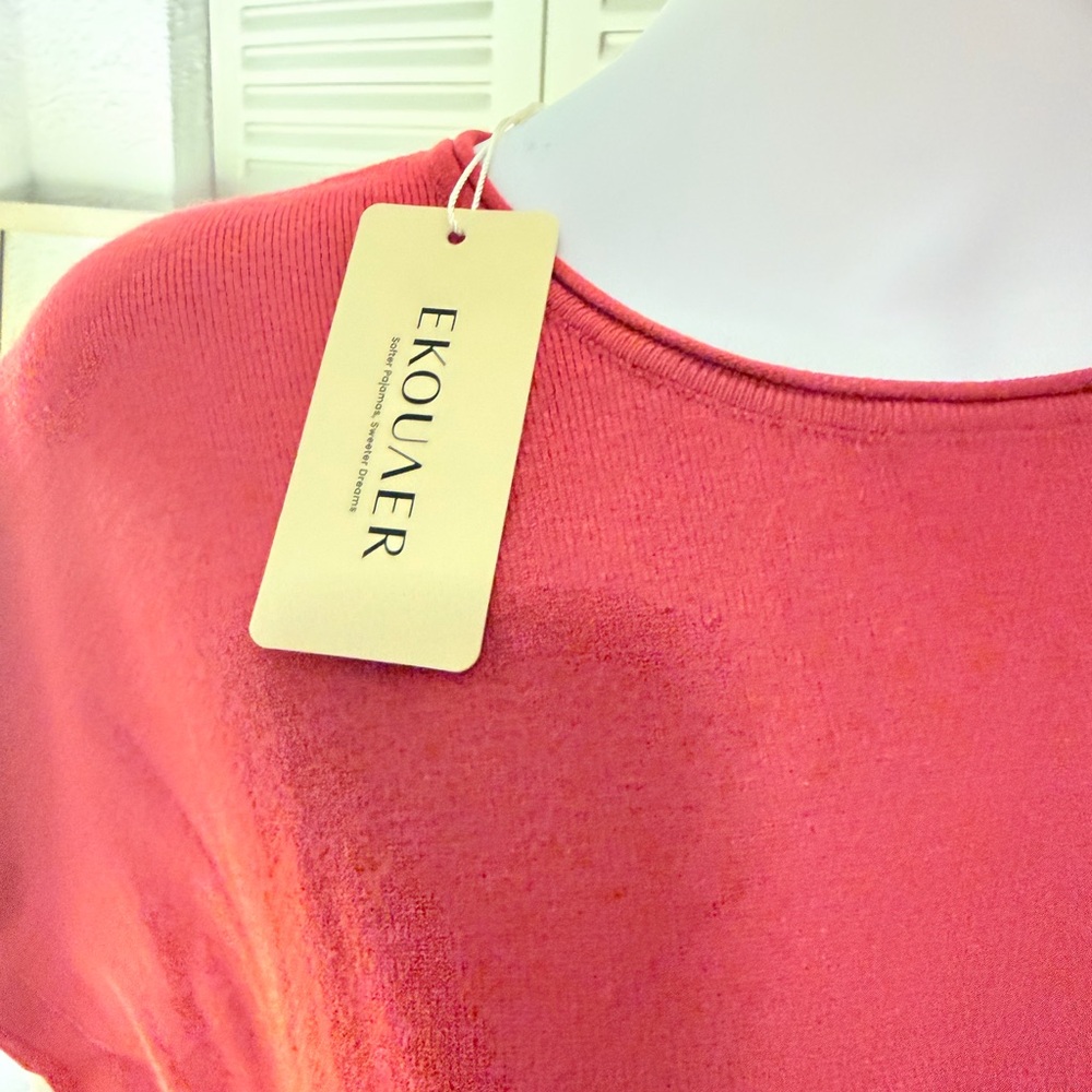 Ekouaer Red Short Sleeve Tunic Top – Size 2XL (NWT) - Picture 4 of 9